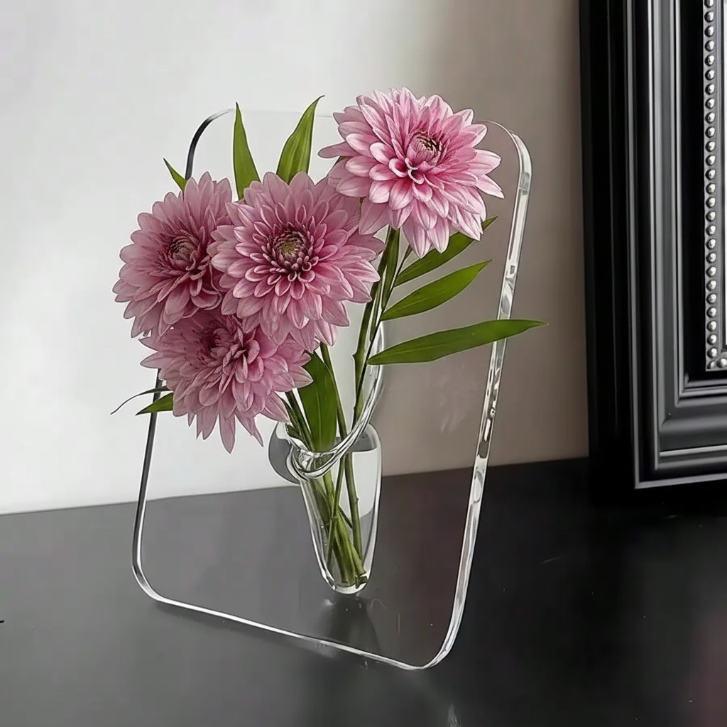 Vase acrylique – photo réaliste
